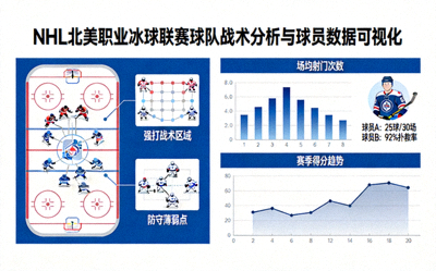 NHL北美职业冰球联赛球队战术分析图表与球员数据可视化展示